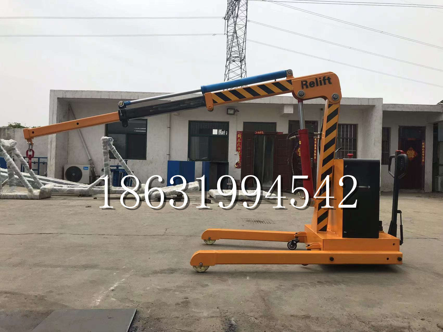 新荣区久征定做3吨三轮随车吊 农用园林绿化移树吊 平板工程用小吊机